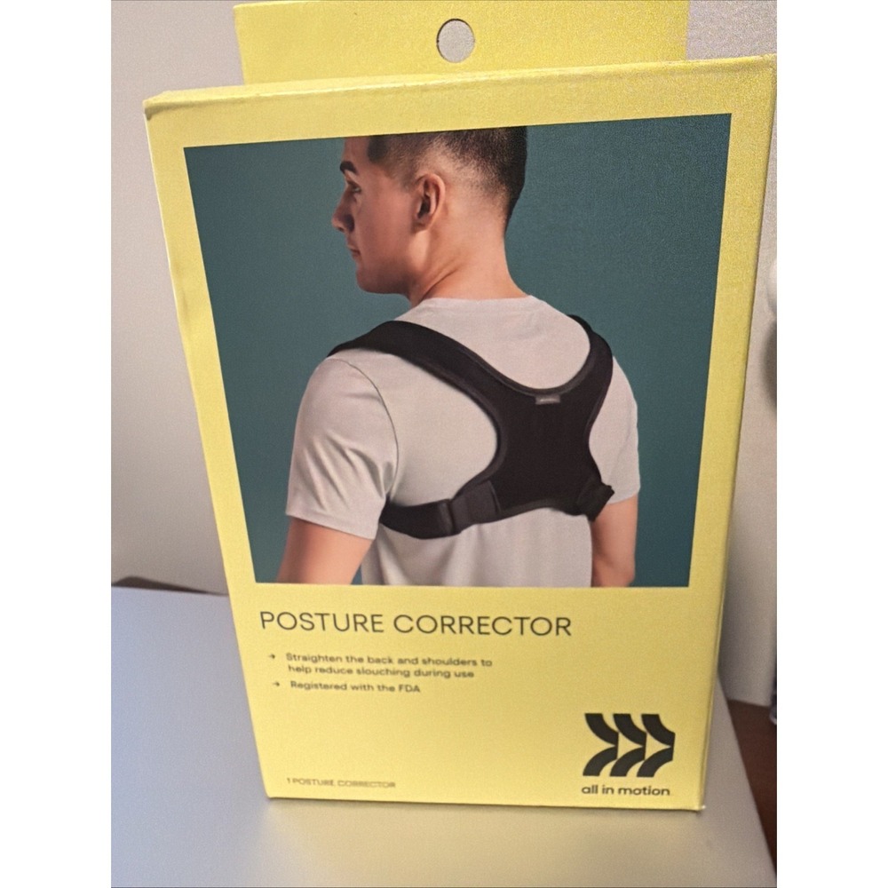 Posture Corrector Back Brace Adjustable Support 300lb Capacity All In Motion